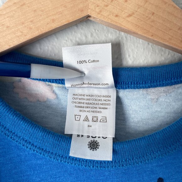 Hanna Andersson Print T-Shirt Dress Daffodil On Equator 8 (130) - Picture 7 of 10